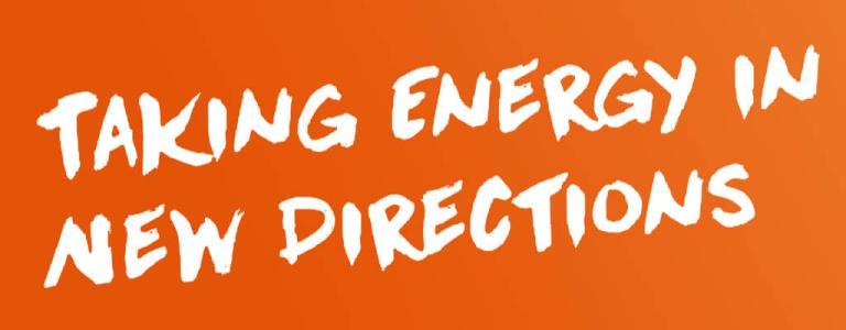 Forma scritta - portare l'energia in nuove direzioni.