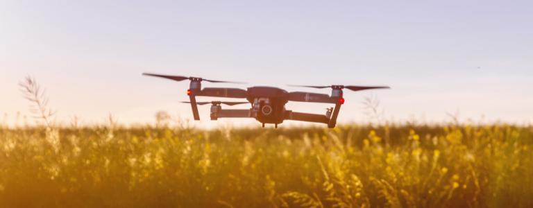 Drone in campo.