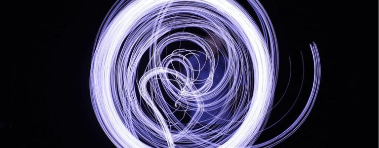 Vortici di colore blu